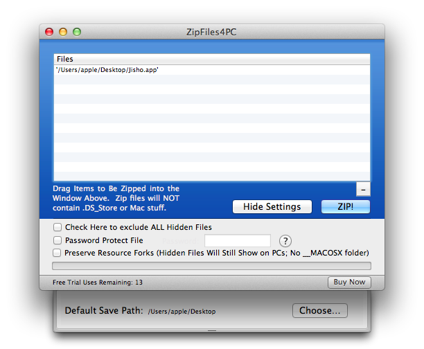 Zip Mac Files For PC 將Mac文件打包成PC可以識別并解壓的zip文件