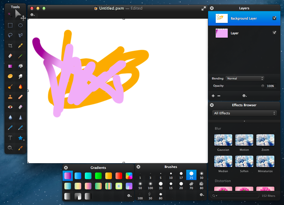 平面設計 輕量級工具 Pixelmator