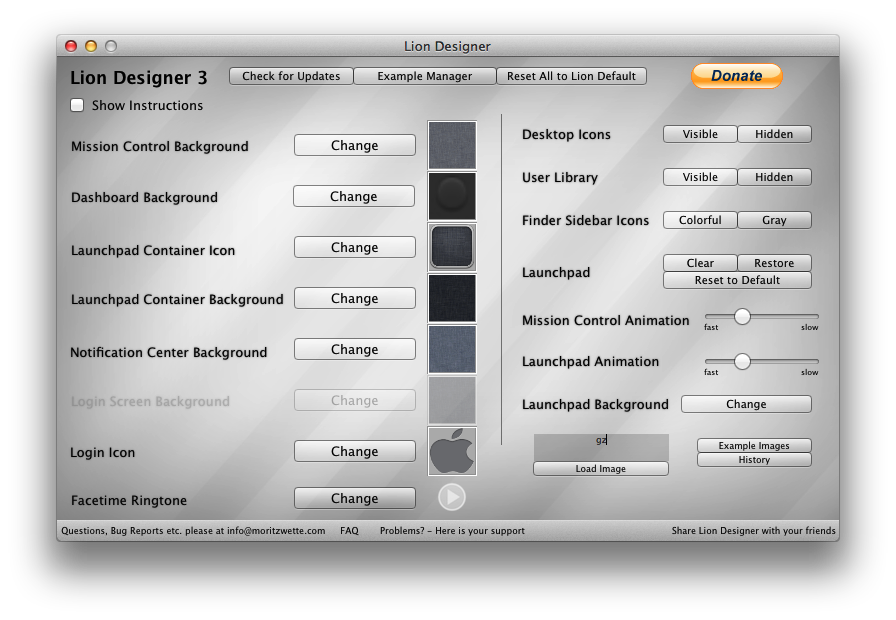 Lion Designer：個性化你的Mac