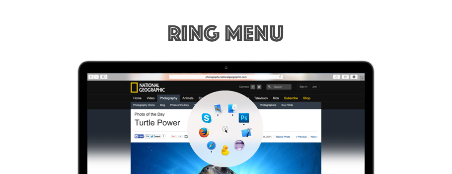 Ring Menu：轉盤式快速啟動工具