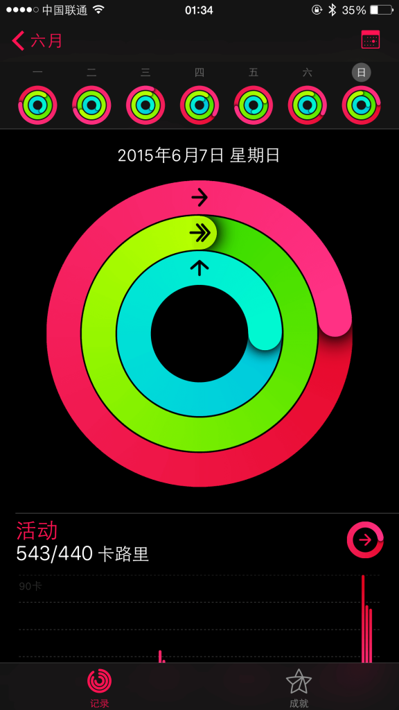 Apple Watch 健身活動