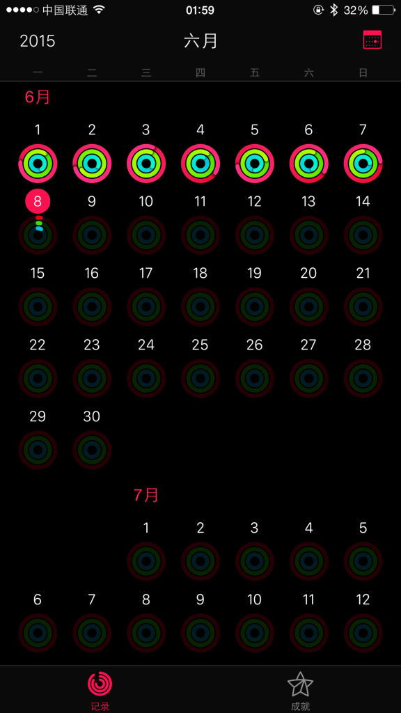 Apple Watch 健身活動